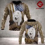 Samoyed 3D ALL OVER PRINTED HOODIE LMT