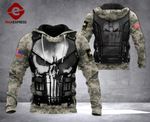 LMT USA ARMY ARMOR PUNISHER HOODIE MAP