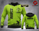Personalized Roofer 3D all over printed hoodie WHJ