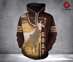Goat 3D printed hoodie GOQ C