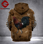Rooster 3D printed hoodie BRC Chicken