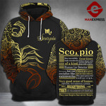 Scorpio 3D printed hoodie QLA