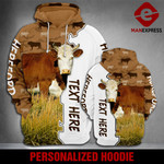CUSTOMIZE HEREFORD HALF CAMOUFLAGE 3D PRINT HOODIE