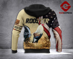 Rooster 3D printed hoodie FHJ Chicken C