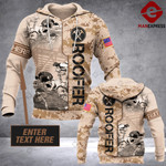 Roofer half camo Personalized 3D printed hoodie AWP