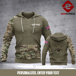 UK Soldier Patch Personalized 3d Printed HOODIE TT