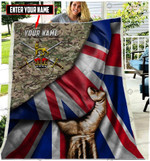 CUSTOMIZED UK ARMY QUILT PLANKET