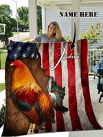 LKH CUSTOMIZE ROOSTER BLANKET OVER PRINT