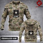 Personalized US Army 3D printed hoodie T600