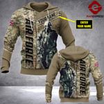 Personalized Warrior 3D printed hoodie AIRB ALW