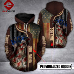 Personalized Shorthaired 3D printed hoodie AGC