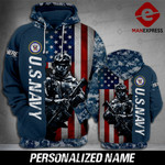 Warrior Flag US Navy 3D hoodie LMT