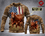 CUSTOMIZE RED ANGUS FLAG 3D PRINT HOODIE