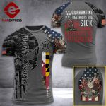 Maryland 3% Patriot  Tshirt 3d - All Over Print ARD408
