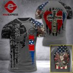 Tennessee 3% Patriot One Nation Under God Tshirt 3d - All Over Print ARA708