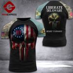 Delaware Liberate Patriot Shirt 3D Print DH-PDT069