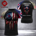 Ohio Liberate Patriot Shirt 3D Print DH-PDT069