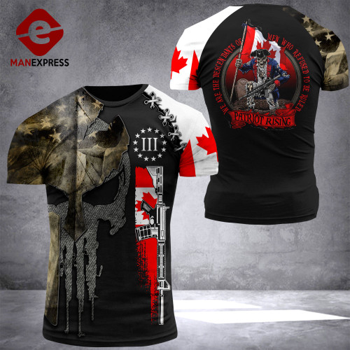 Canadian 3% Patriot To Be Rulled Tshirt 3d - All Over Print ARHQ1708