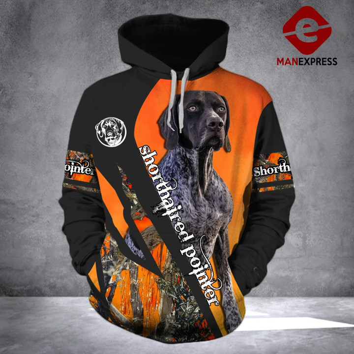 Shorthaired Pointer camo 3D printed hoodie NHS
