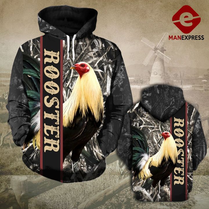 Rooster 3D printed hoodie RSN Chicken A