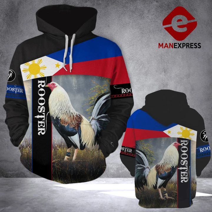 Philippines Rooster 3D printed hoodie CVK Chicken
