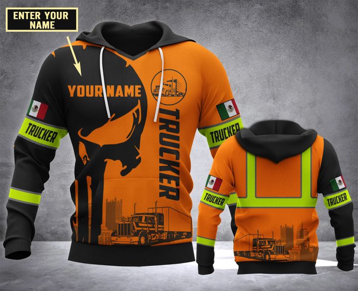CUSTOMIZE Trucker MEXICO MT 3D PRINT HOODIE