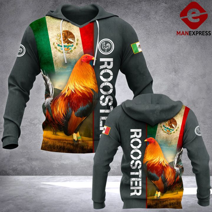 Mexico Rooster 3D printed hoodie HEW Chicken