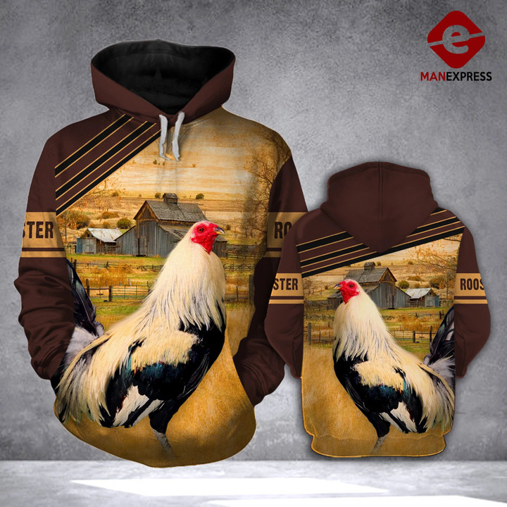TT Rooster Farm 3D printed hoodie GVQ