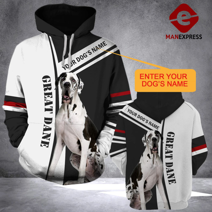 CUSTOMIZE GREAT DANE 3D Hoodie PDL
