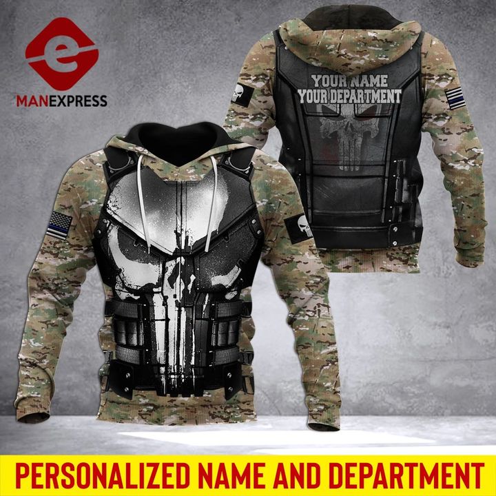 LMT CUSTOMIZE US POLICE 3D PRINT HOODIE