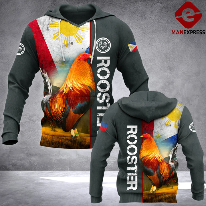 Philippines Rooster 3D printed hoodie HEW Chicken