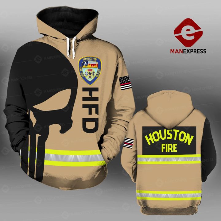 MH HOUSTON FIRE DEPARTMENT HOODIE PRINTED