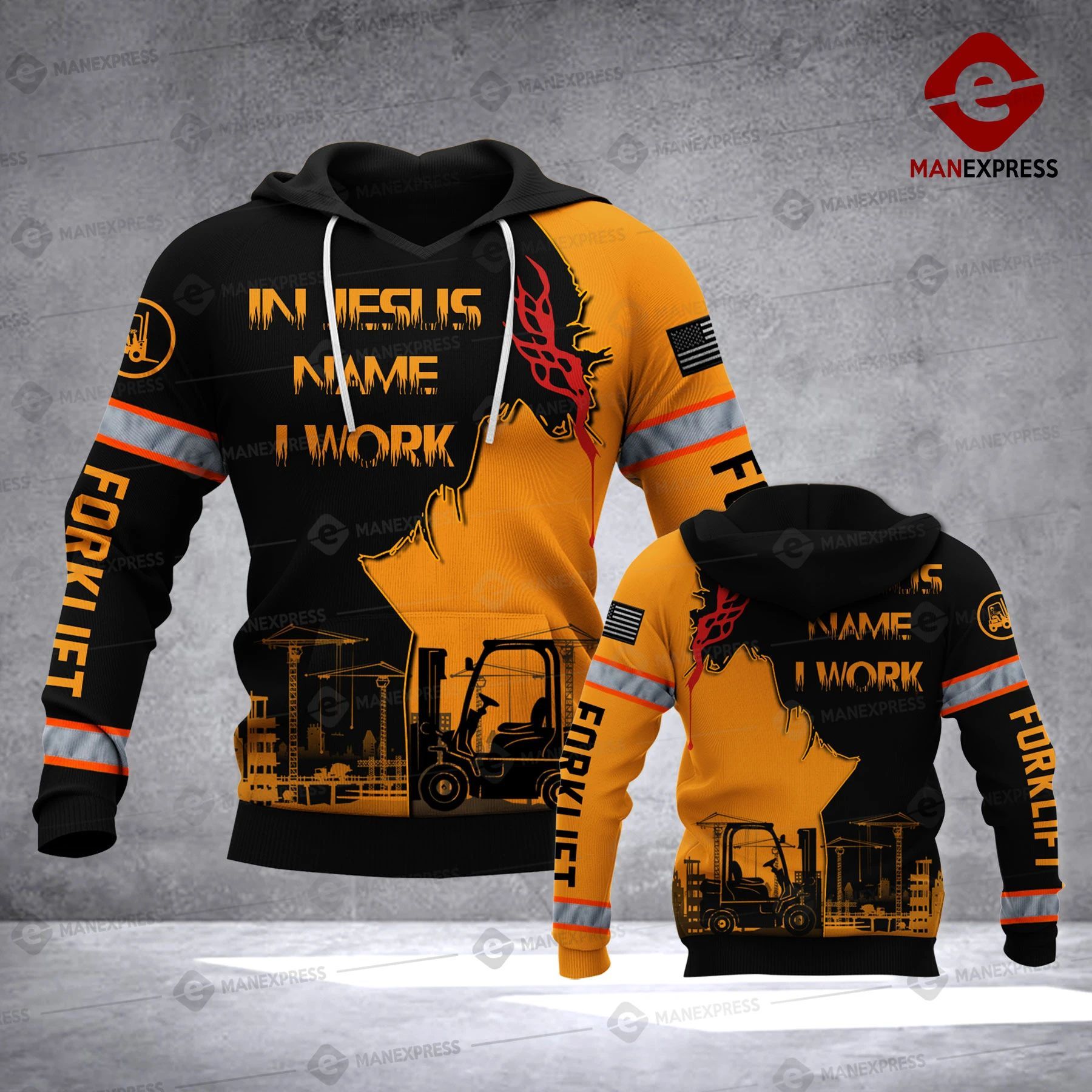 FORKLIFT HOODIE NEW DESIGN 1902 DH