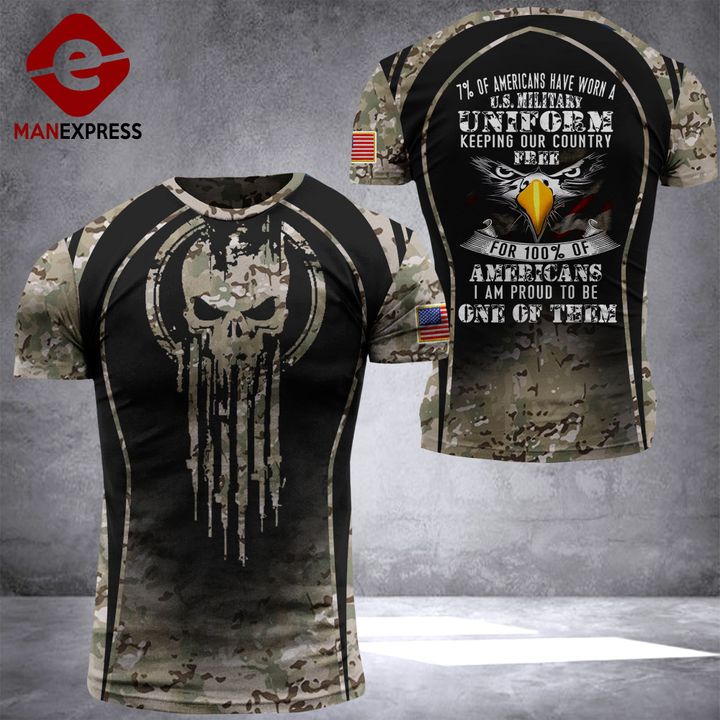 US Soldier Tshirt 3D Print 290921HTQ