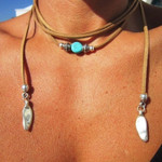 wrap necklace bohemian necklace Boho jewelry bohemian jewelry hippy jewelry bohemian necklaces