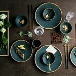Gold Plated Ceramic Dinnerware