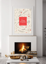 Muted Tones Merry Christmas Print