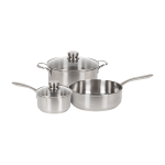 Frigidaire Ready Cook Cookware 5 Pieces Stainless Steel