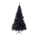 Sunnyglade 7.5 Ft Halloween Black Artificial Christmas Tree 1400 Tips, Decoration Tree