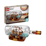 Lego Ideas Ship in a Bottle 92177 Expert Building Kit, Snap Together Model Ship