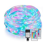 Mlambert 132Ft LED Rope Lights With 400 LEDs, Outdoor Waterproof 16 Colored