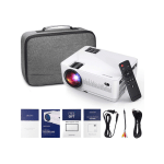 Dbpower L21 LCD Video Projector, 8000Lumes, 1080P Supported Full HD Projector Mini Movie Projector