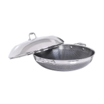 HexClad 14 Inch Hybrid Stainless Steel Wok Pan With Stay-Cool Handle