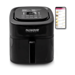 NuWave 8-Quart 6-in-1 Brio Healthy Smart Digital Air Fryer, Black