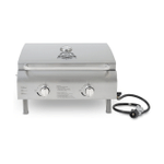 Pit Boss Grills 75275 Stainless Steel Two-Burner Portable Grill, Stainless Steel