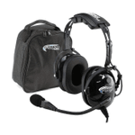 Rugged. Air RA200 General Aviation Pilot Headset Features Noise Reduction, Includes Headset Bag