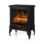 Turbro Suburbs TS17 Compact Electric Fireplace Stove, Freestanding Stove Heater with Realistic Flame