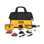 Dewalt Oscillating Tool Kit, Corded, 3-Amp, 29 Pieces (DWE315K) , Yellow