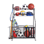 Mythinglogic Garage Storage System, Garage Organizer with Baskets and Hooks