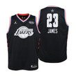 Youth 2019 NBA All-Star Lakers #23 LeBron James Black Jersey